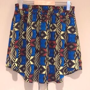Small forever 21 Graphic print drawstring flowy skirt